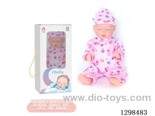 17 inches (real baby feel) reborn baby doll,  collectible art dolls with full softness body, poseable limb and lifelike details