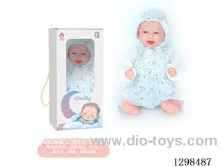 17 inches (real baby feel) reborn baby doll,  collectible art dolls with full softness body, poseable limb and lifelike details