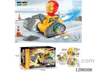 B/O Iron Man Construction Vehicle W L/M/spray