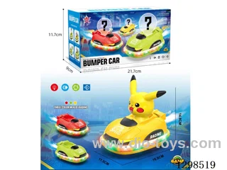 B/O Pikachu Bumper Car W L/M/spray