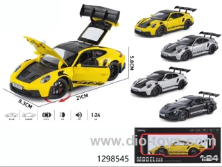 1:24 pull back alloy car with light/sound