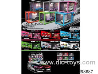 Container Garage DIY Scene - 1:64 free wheel Die-Cast Car Models (Price per Piece)
