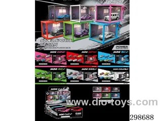 Container Garage Light-Up DIY Scene - 1:64 free wheel Die-Cast Car Models (Price per Piece)