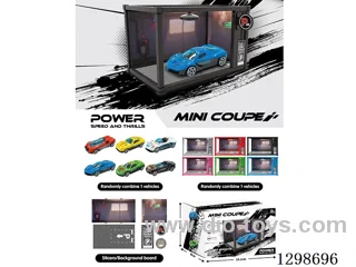 Container Garage, DIY Scene, 1:64 free wheel Die-Cast Race Car Model