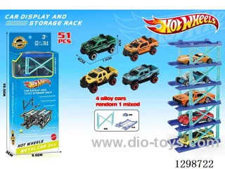 10 sets of Hot Wheels parking racks (with 1 free wheel alloy car)