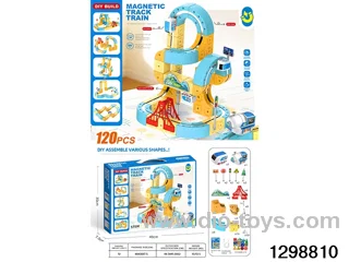 Transformable Building Blocks DIY Magnetic Track Vehicle 167 PCS