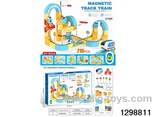 Versatile Building Blocks DIY Magnetic Track Vehicle 120 PCS