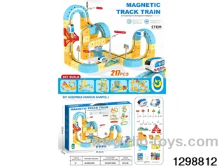 Versatile Building Blocks DIY Magnetic Track Vehicle 217 PCS