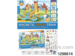 Transformable Building Blocks DIY Magnetic Track Vehicle 199 Pieces