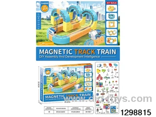 Transformable Building Blocks DIY Magnetic Track Vehicle 151 PCS