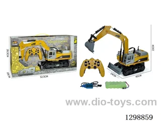 14ch RC Metal Tracked Construction Vehicle (Metal Excavator, 2.4G ,Includes 7.2V Rechargeable Battery Pack and 7.2V USB Charging Cable)