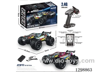 All-Terrain Scale High-Speed RC Car (Plastic Chassis)