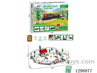 Wooden Track Set (96PCS)