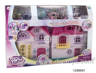 villa with light/sound，include 2*AA battery