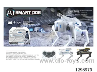 AI Smart RC Robot Dog - With Cannon Turret