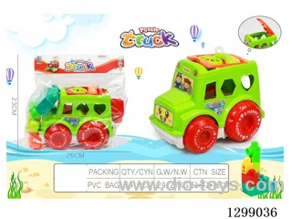 Construction Vehicles + Building Blocks