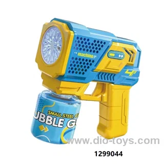 Electric bubble gun toy with 90ml bubble water in display box