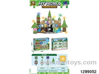 My World Forest Scene 3.0 Magnetic Panel Open Window Box 78 PCS with Three-Level Adjustable Lighting Strip