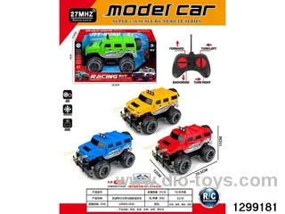 4-channel LED light off-road Hummer remote control car