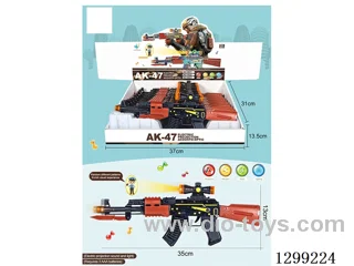 B/O gun W L/M/projection telescopic ( 3*1.5VAA batteries not included) 10PCS
