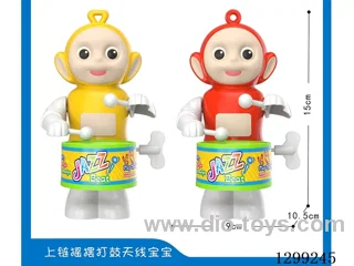 Wind-Up Rocking Drum Toy