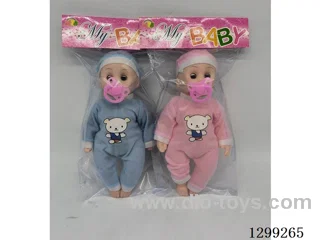 12 inch doll 4 mixed outfits (function: pacifier 4 sound music IC)