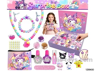 Kuromi Blind Box Surprise DIY Nail & Necklace Jewelry Set