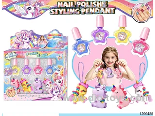 Unicorn Glitter Nail Polish DIY Nail Set with Figure Charm