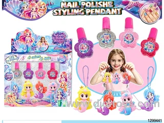 Mermaid Princess Nail Polish DIY Nail Set with Figure Charm