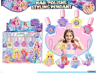 Mermaid Princess Nail Polish DIY Nail Set with Figure Charm