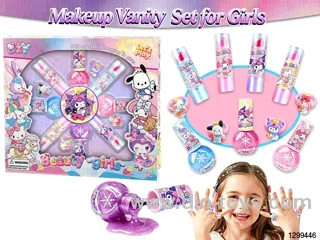 Kuromi DIY Nail Toy Set with Nail Polish, Lip Balm & Rings for Girls