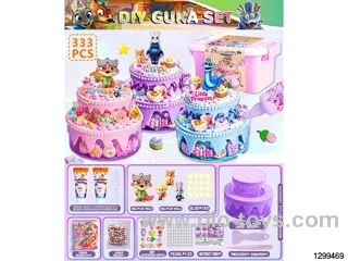333PCS GuKa Zootopia DIY Cream Cake Set