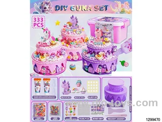 333PCS GuKa Unicorn DIY Cream Cake Set