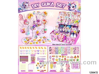 320PCS Unicorn DIY GuKa Sheet Cream Glue Patch Charm Set