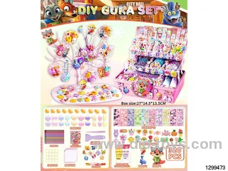 320PCS Zootopia Figurine DIY GuKa Sheet Cream Glue Patch Charm Set