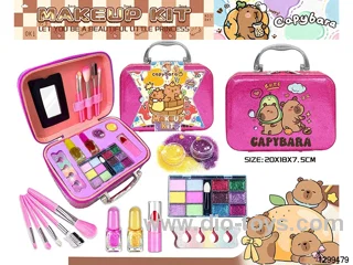 DIY Capybara Premium Cosmetic Bag & Nail Art Set