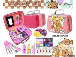 DIY Capybara Premium Cosmetic Bag & Nail Art Set