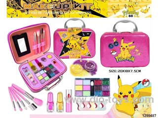 DIY Pikachu Cosmetic Bag & Nail Art Set