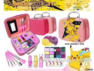 DIY Pikachu Cosmetic Bag & Nail Art Set