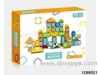 Hedgehog Geometric Building Blocks - 78 pieces