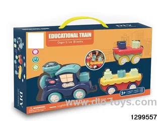Educational building blocks train