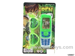 BEN10 Slide Music Phone with Strap + Glasses (Includes Battery)