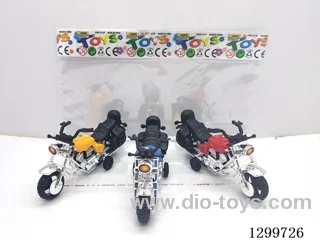 pull back Motorcycle (DIY Assembly)  -  Red, Blue, and Yellow Assortment