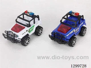 String-Pull Police Car with Lights