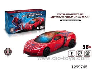 3D Light-Up Spider-Man All-Directional Car
