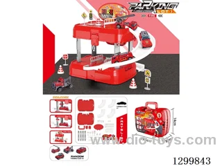 Die-Cast Storage Box Fire Rescue Vehicle Series with free wheel alloy car