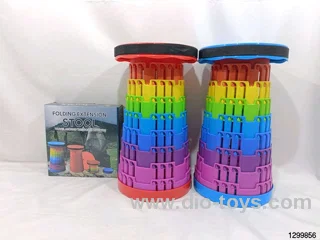 Outdoor rainbow-colored folding chair