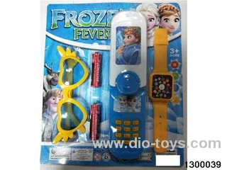 Ice Princess Flip Phone Case with Battery, Glasses, and Watch