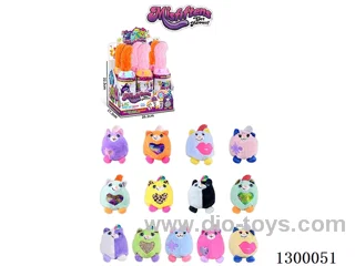 English-Language Straight-Tube Plush Toys—Cats (6PCS)