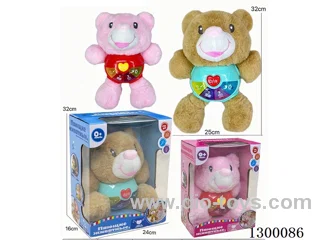 Plush Bear Early Learning Story Machine (Russian)